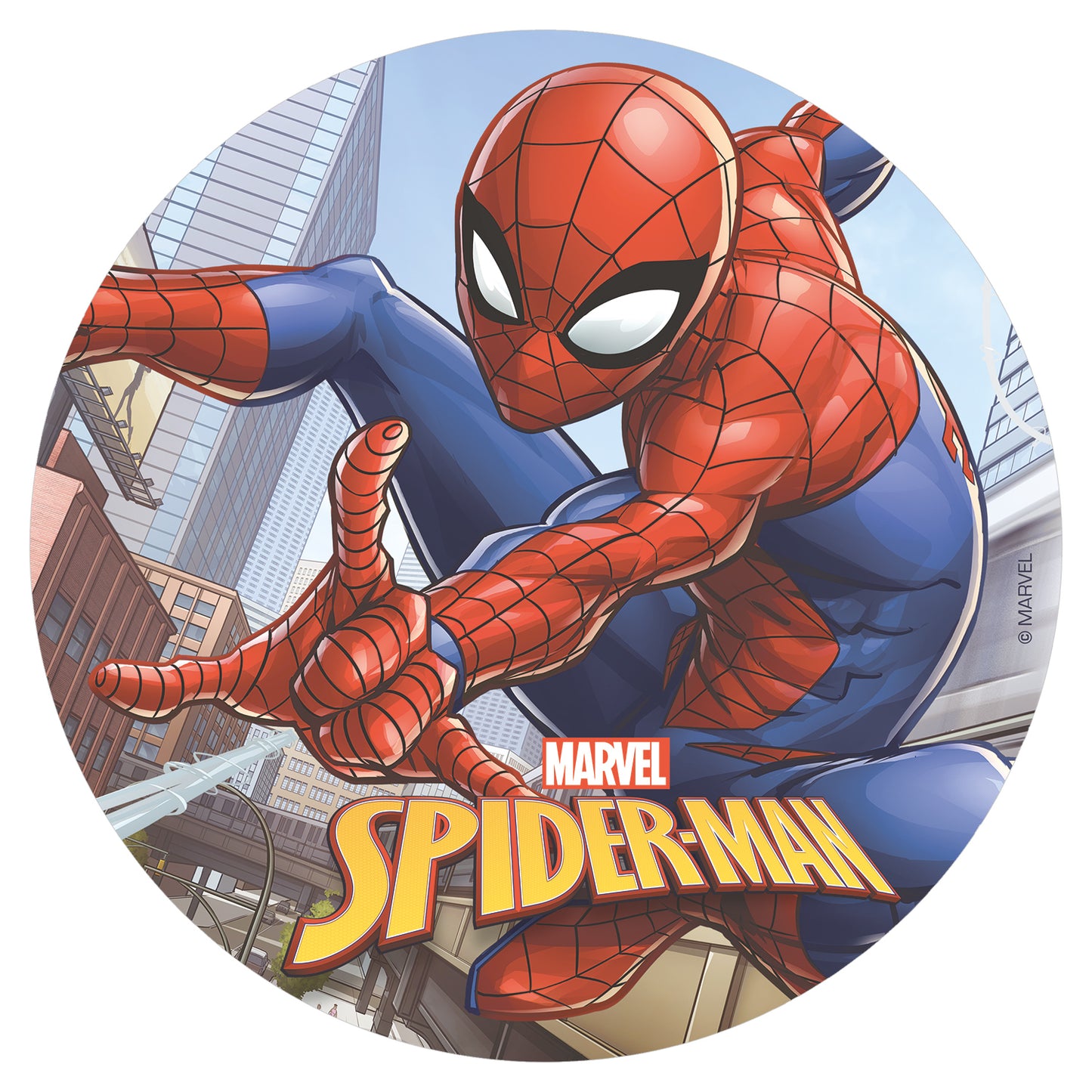 OBLEA PARA TARTAS DE SPPIDERMAN REDONDA DE 20CM