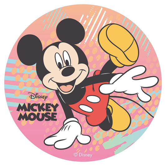 OBLEA PARA TARTAS DE MICKEY MOUSE REDONDA DE 20CM