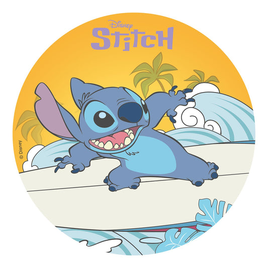 OBLEA PARA TARTAS DE STITCH REDONDA DE 20CM