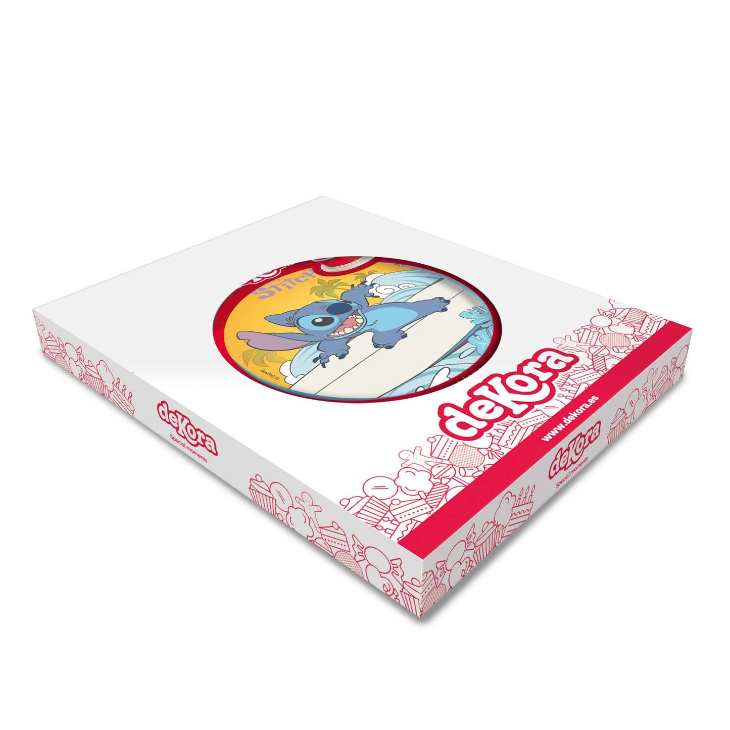 OBLEA PARA TARTAS DE STITCH REDONDA DE 20CM