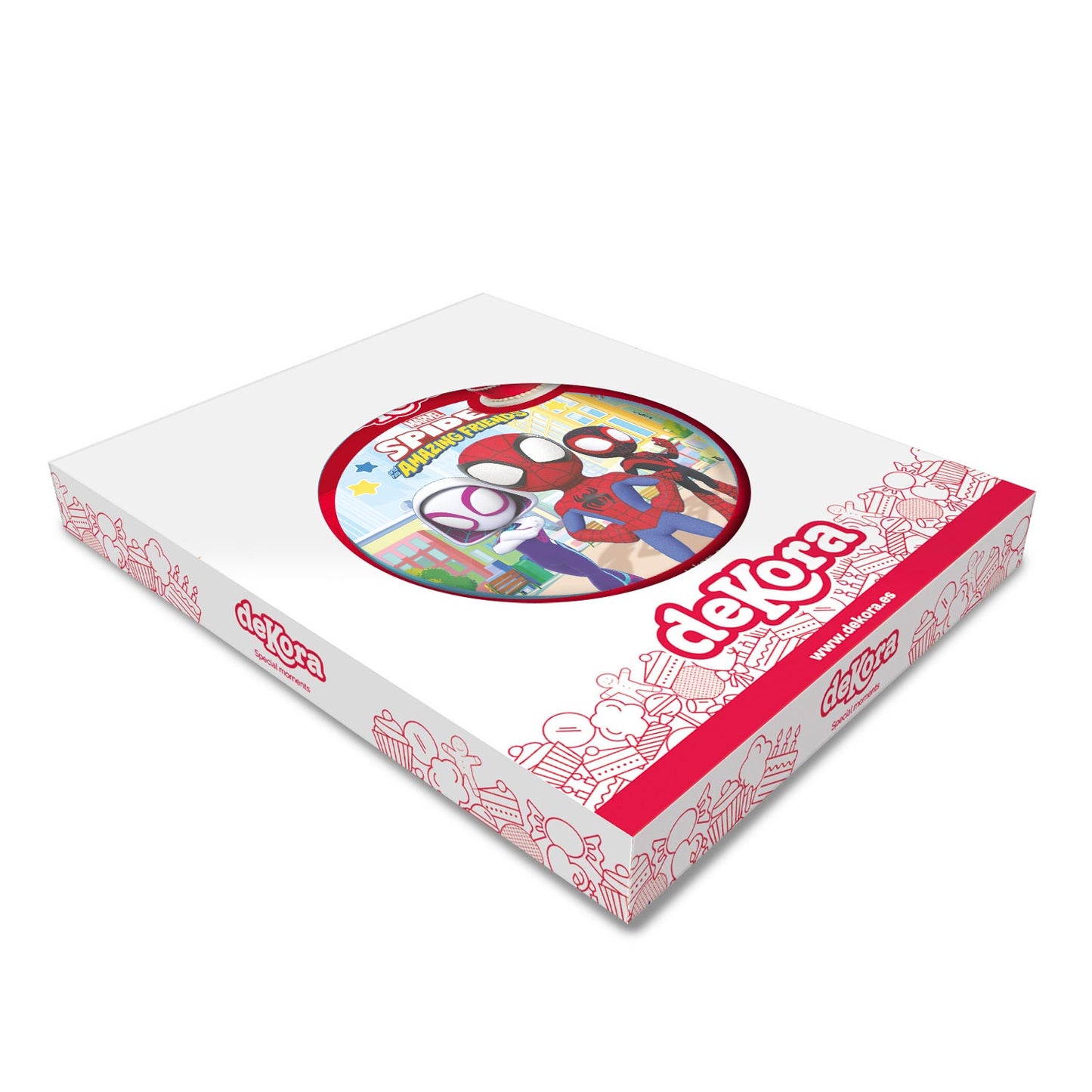 OBLEA PARA TARTAS DE SPIDEY REDONDA DE 20CM