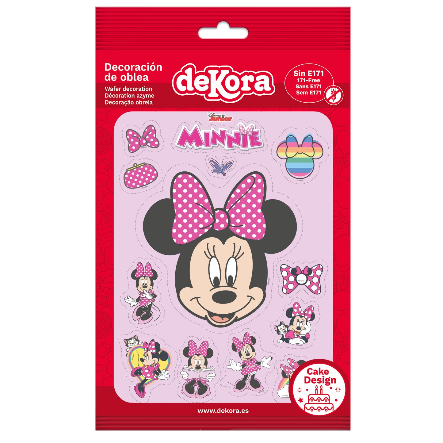 OBLEA PARA TARTAS DE MINNIE RECORTABLE