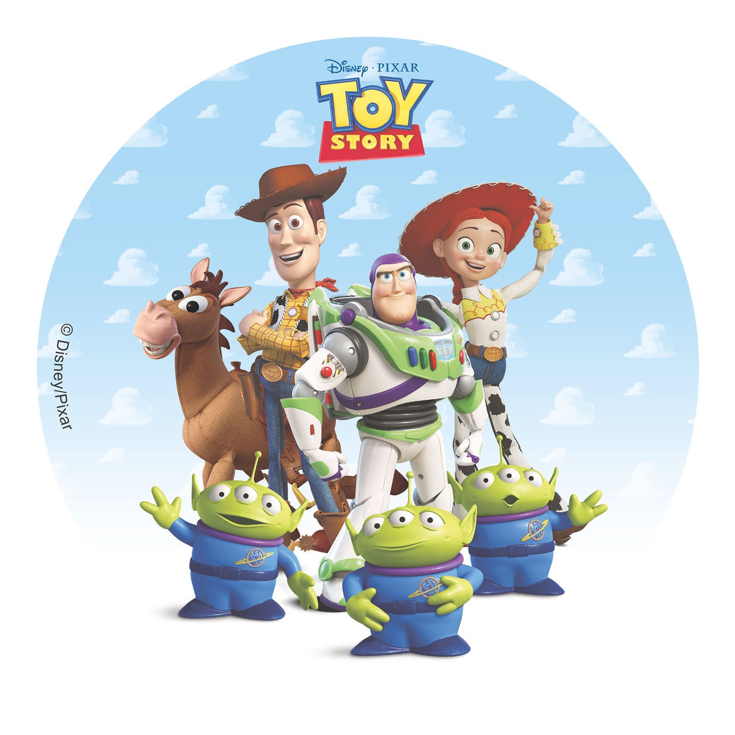OBLEA PARA TARTAS DE TOY STORY REDONDA DE 20CM