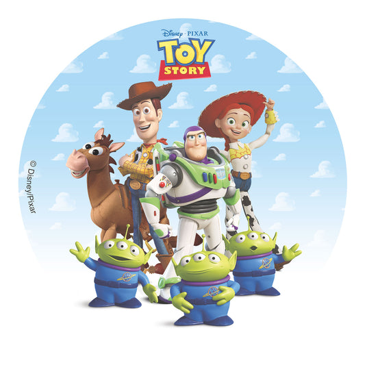 OBLEA PARA TARTAS DE TOY STORY REDONDA DE 20CM