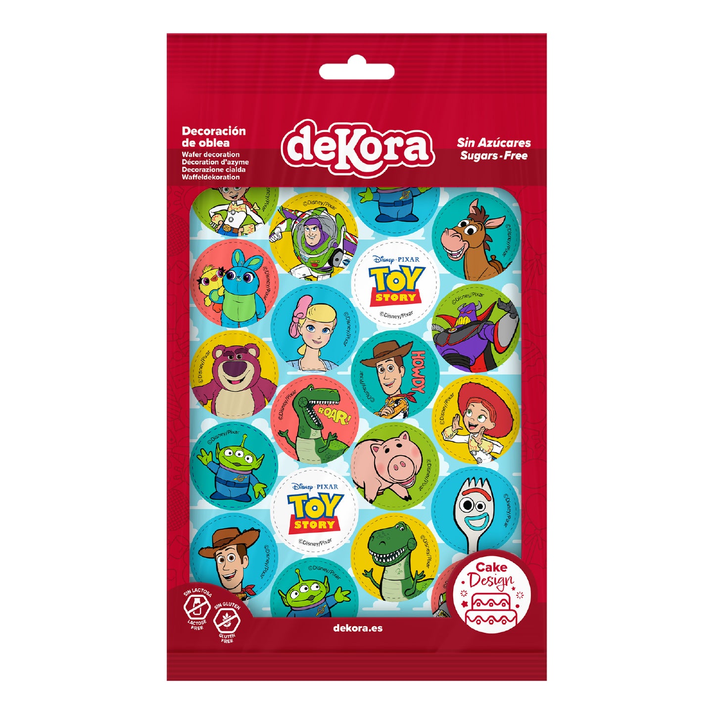 MINI DISCOS DE OBLEA DE TOY STORY REDONDOS DE 3,4CM