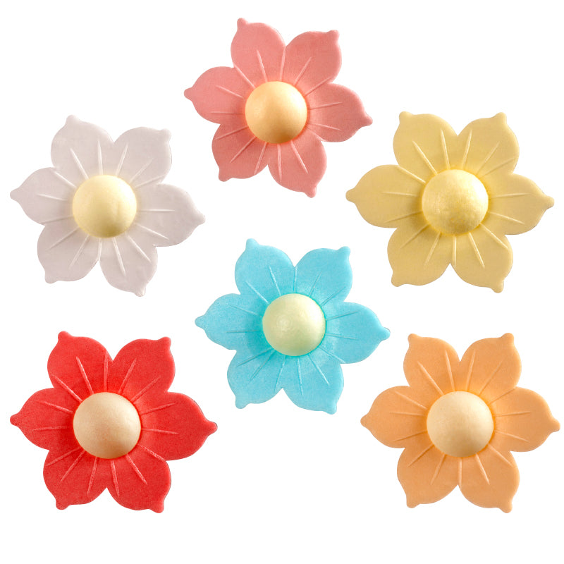 FLORES DE OBLEA COMESTIBLE GIGLIO COLORES 5 CM x 100 UD