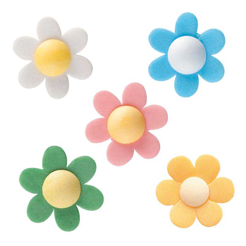 FLORES DE OBLEA COMESTIBLE ANEMONA COLORES 4 CM x 120 UD