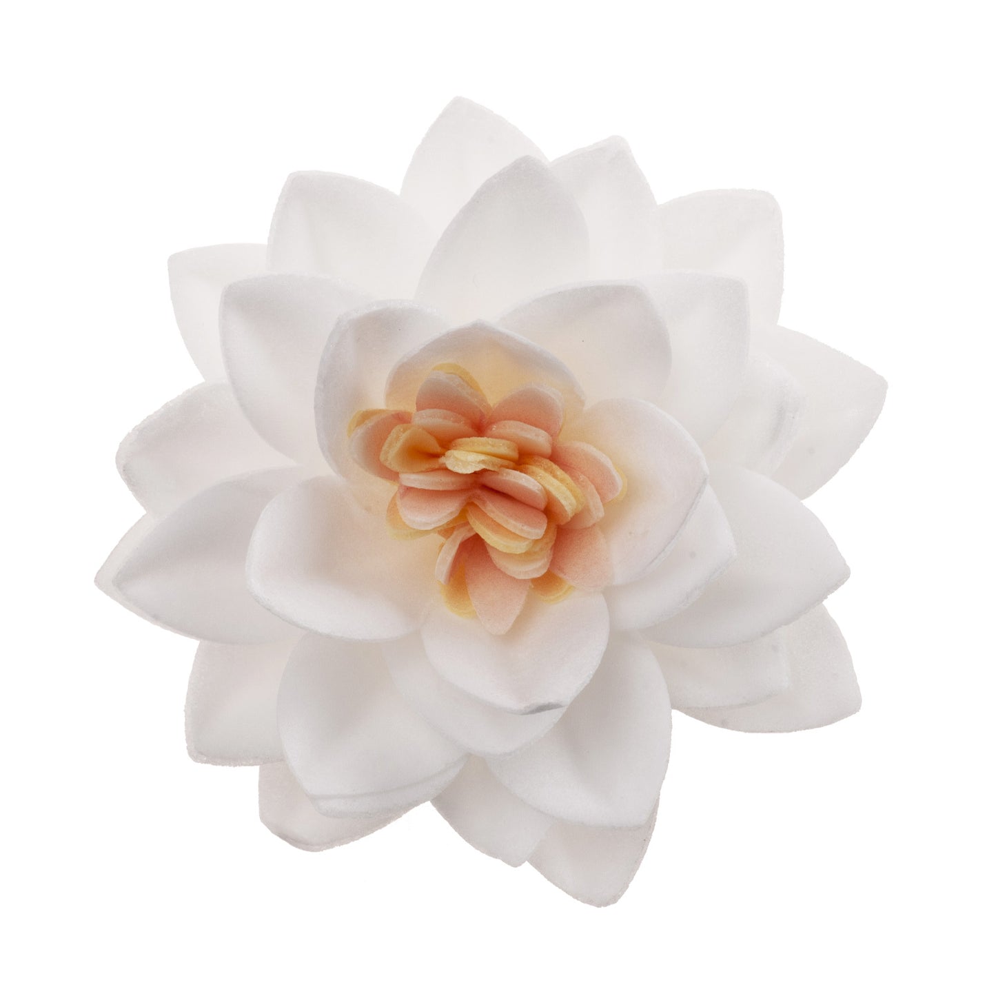 FLORES DE LOTO DE OBLEA BLANCAS 7 CM 15 UD