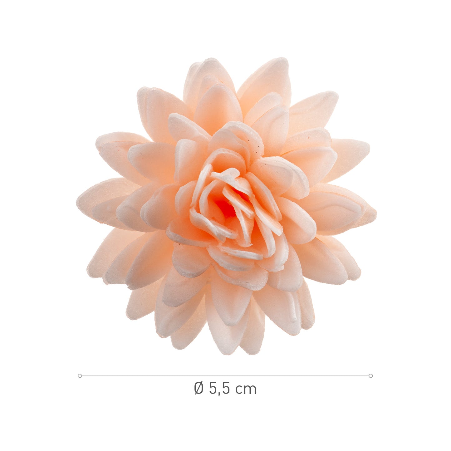 FLORES DE OBLEA COMESTIBLE DE COLORES 5,5 CM 18 UD