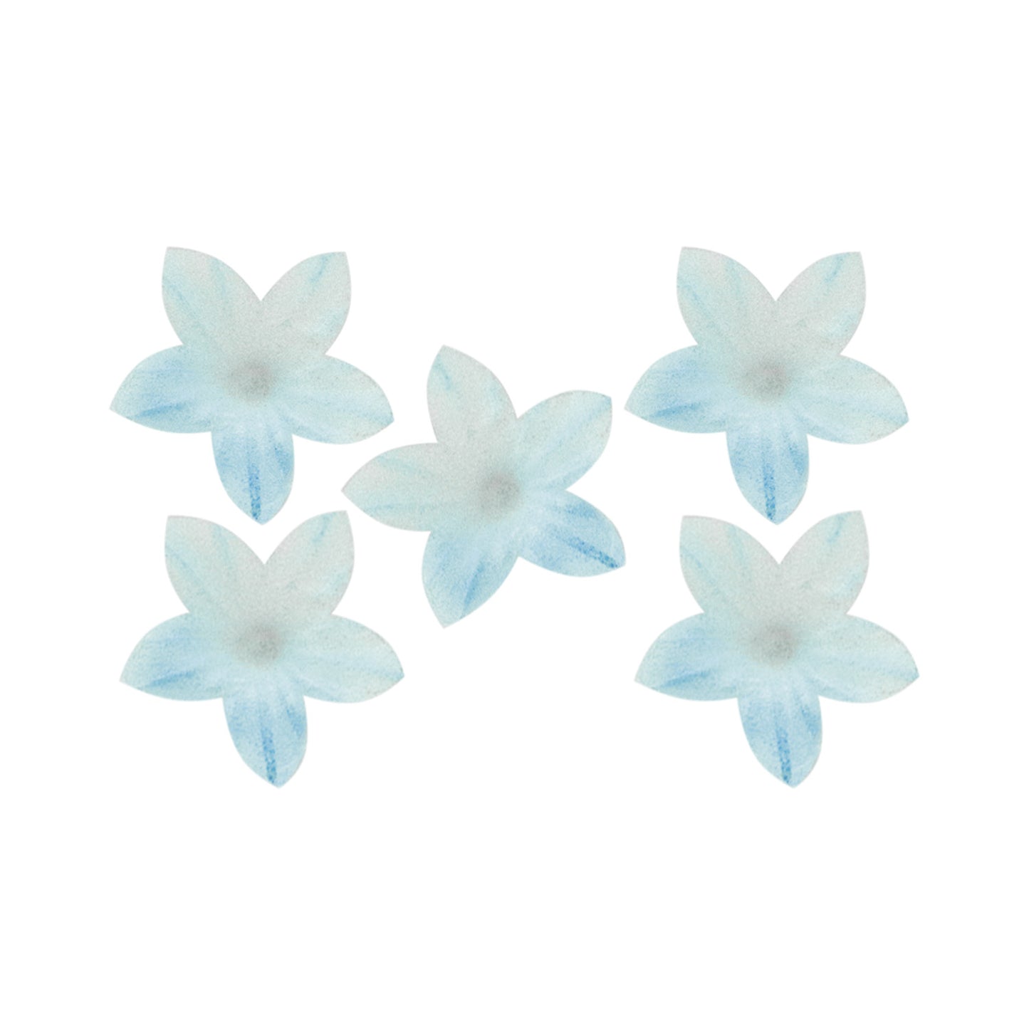 FLORES LILAS DE OBLEA COMESTIBLES 2 CM 400 UD