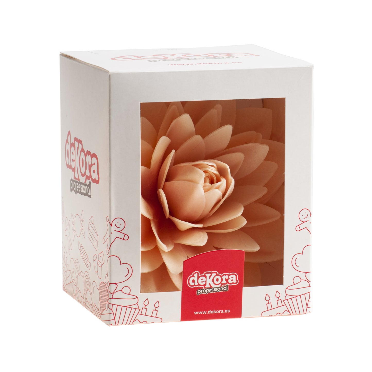 DALIA GIGANTE DE OBLEA COLOR PASTEL 12,5 CM