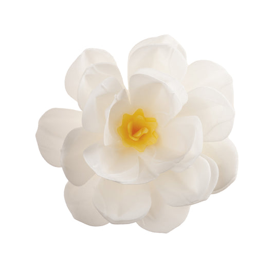 FLOR DE OBLEA BLANCA 12 CM