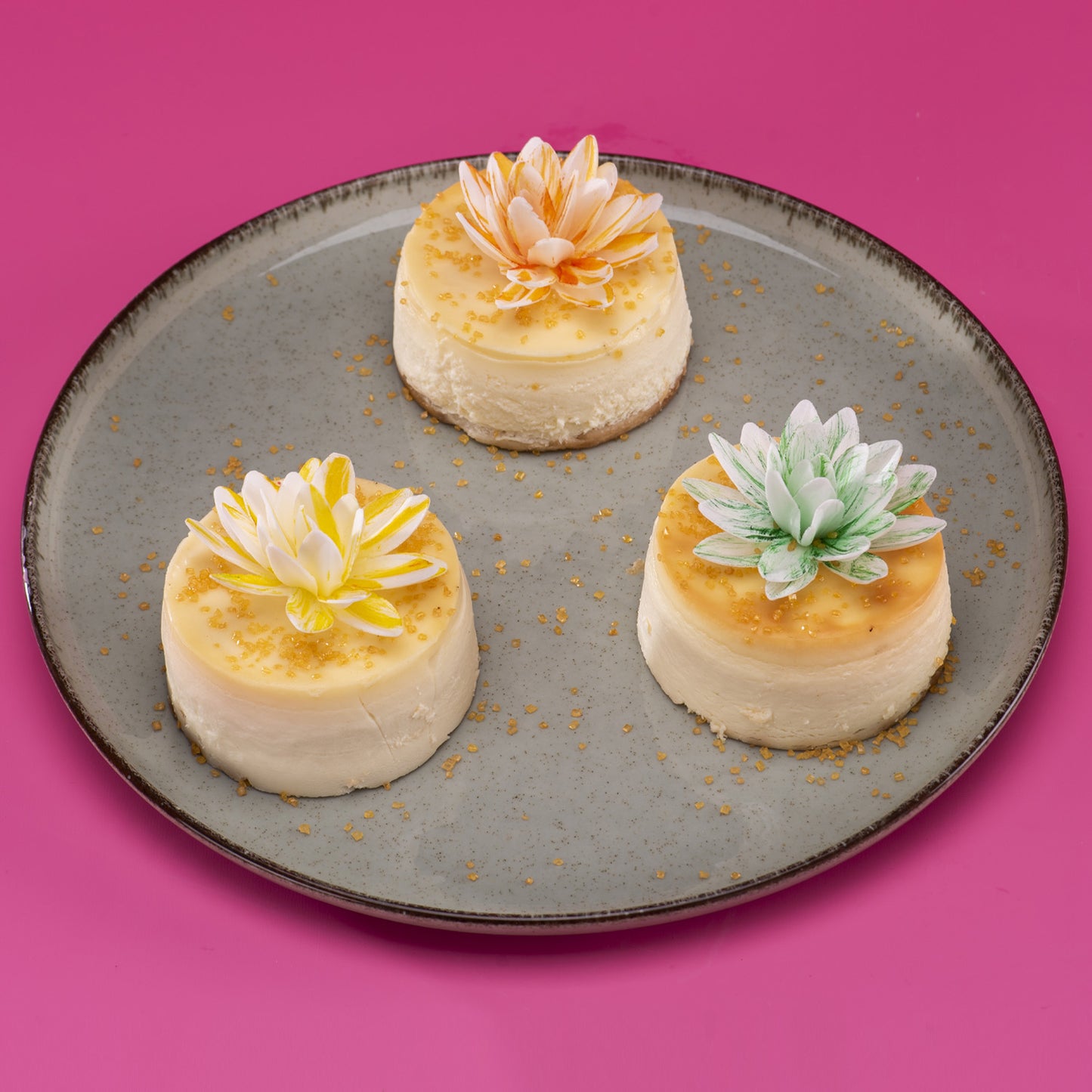 FLORES DE OBLEA COMESTIBLES ARTISTICAS 7 CM 10 UD