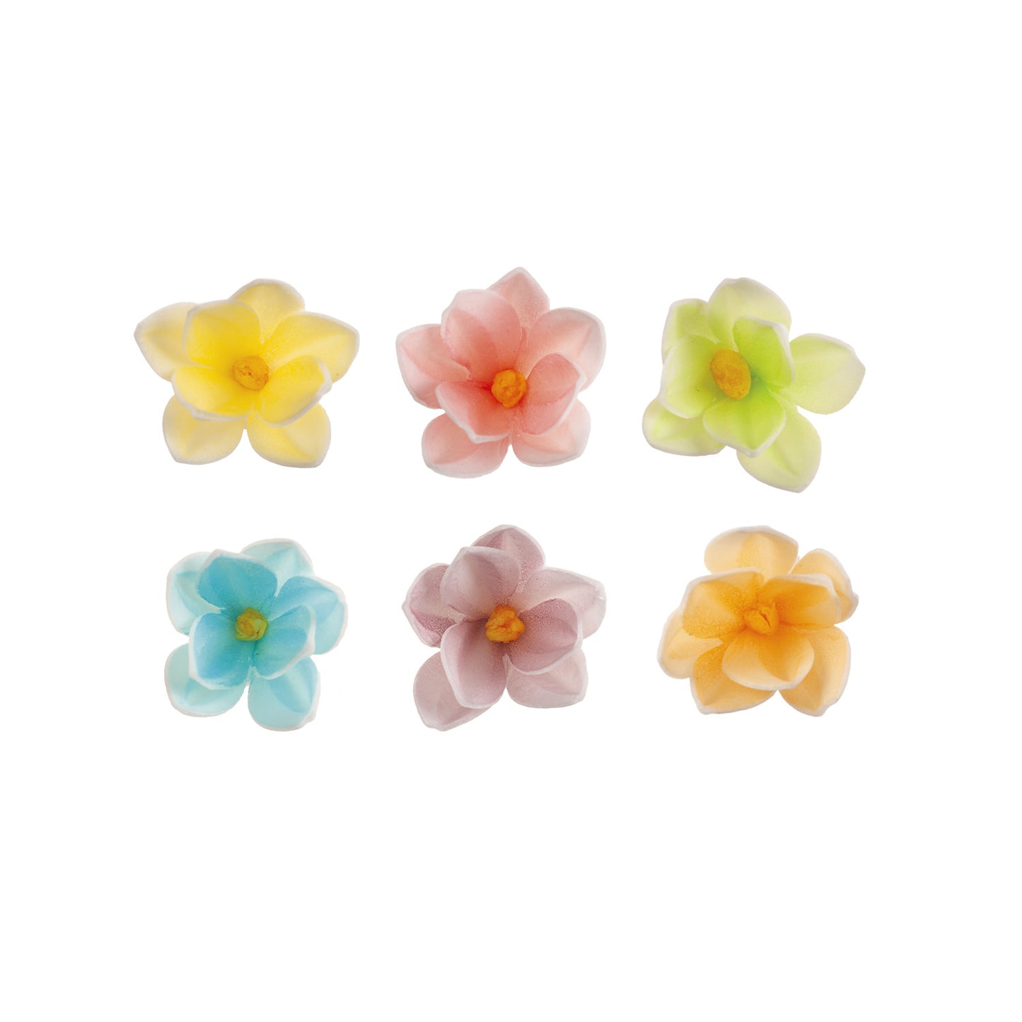 MINI FLORES DE OBLEA COMESTIBLES 3.5 CM 35 UD