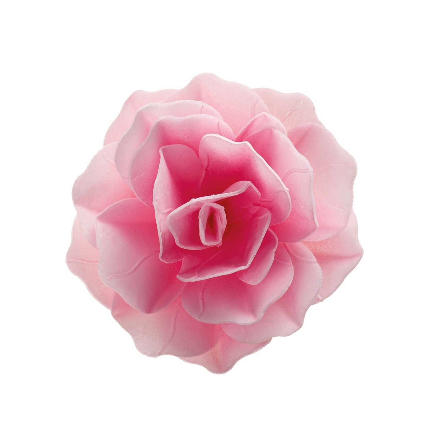 FLOR DE OBLEA GIGANTE ROSADA 12,5 CM