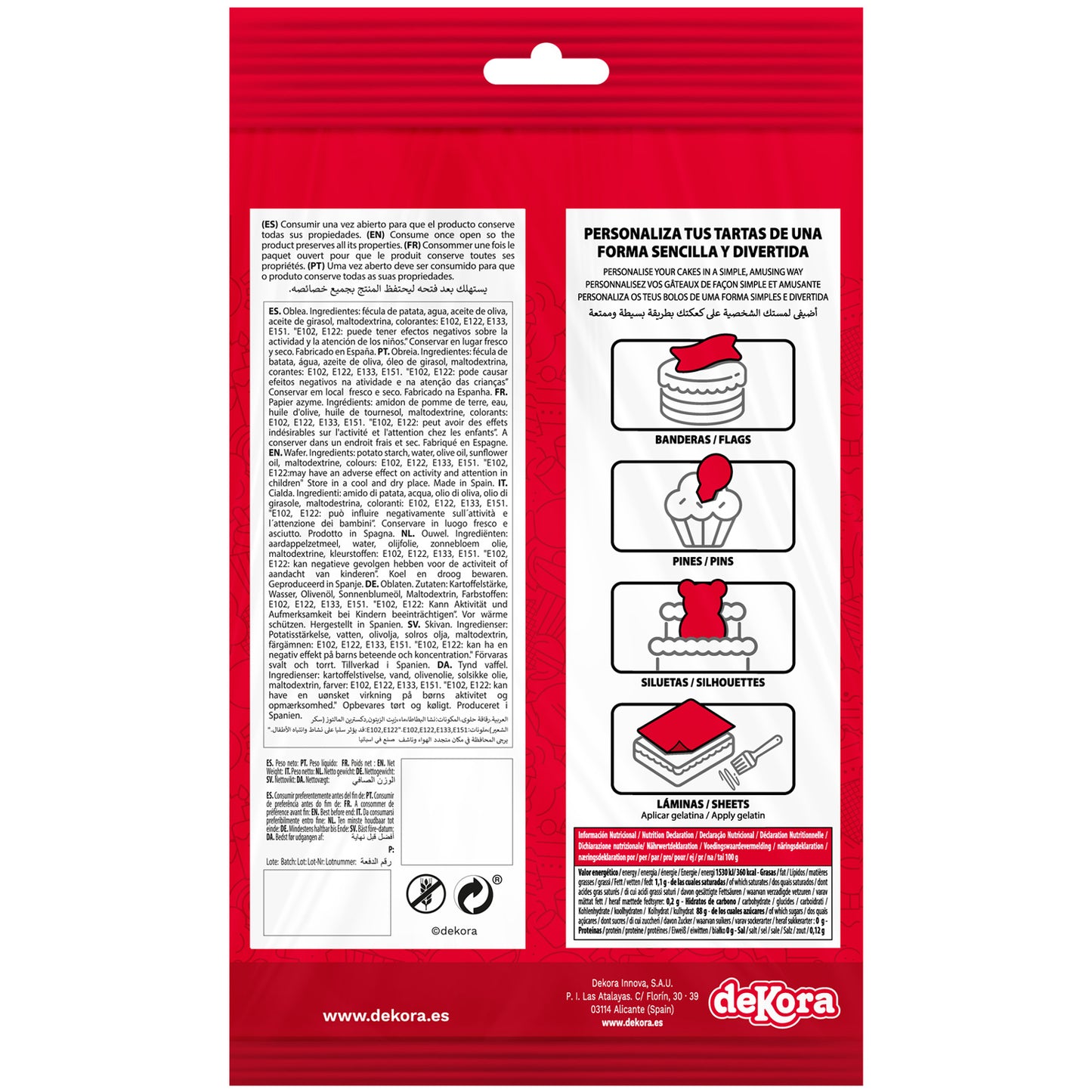 DEKORAPIN OBLEA FROZEN 6,5X4CM - 20 UDS