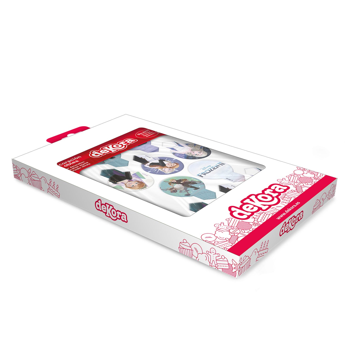 DEKORAPIN OBLEA FROZEN 6,5X4CM - 20 UDS