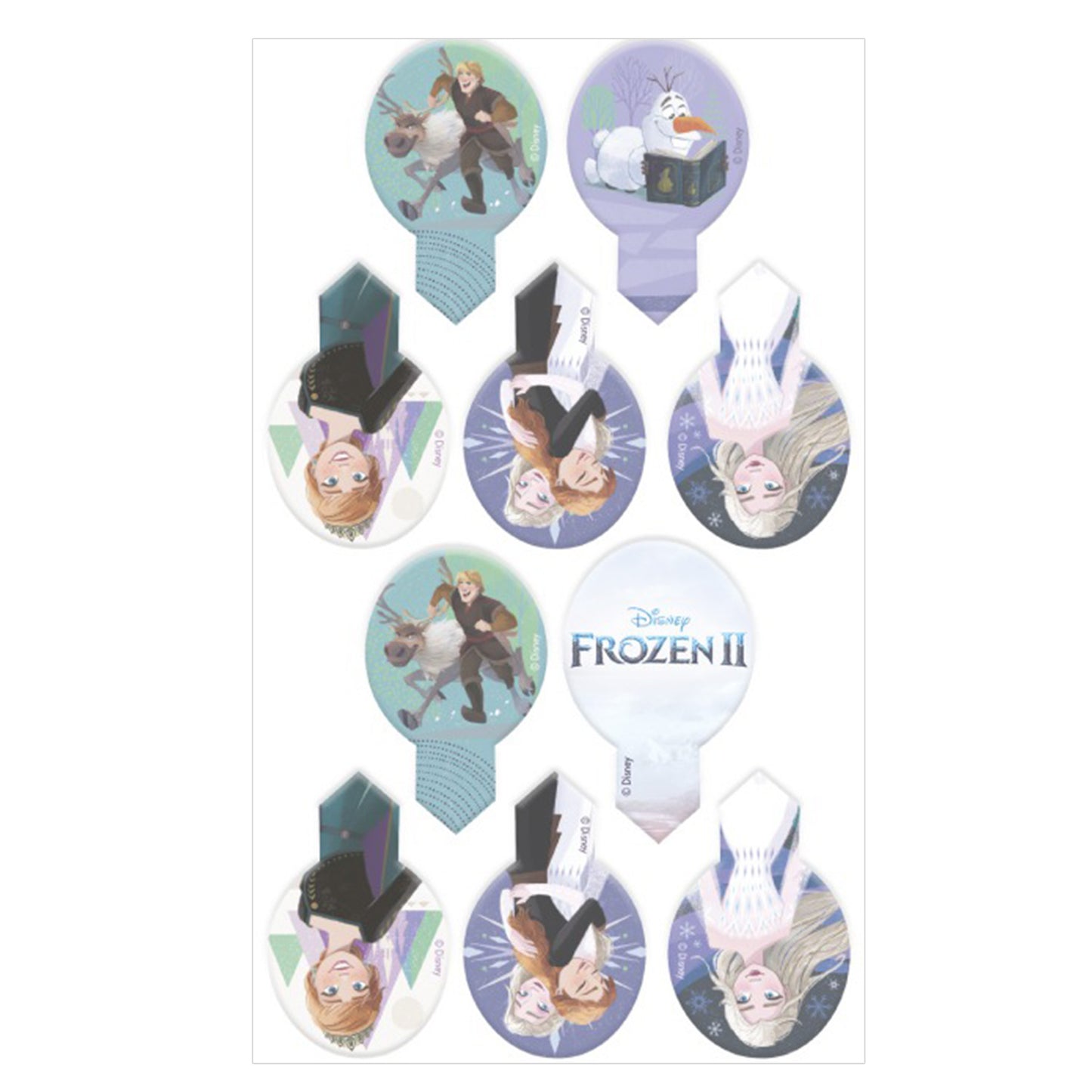 DEKORAPIN OBLEA FROZEN 6,5X4CM - 20 UDS