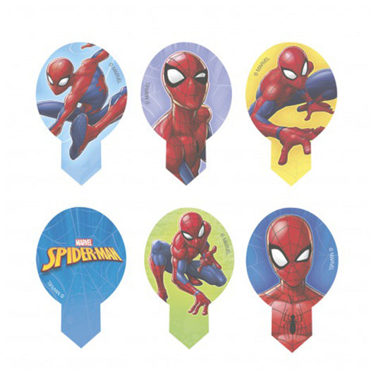 DEKORAPIN OBLEA SPIDERMAN 6,5X4CM - 20 UDS