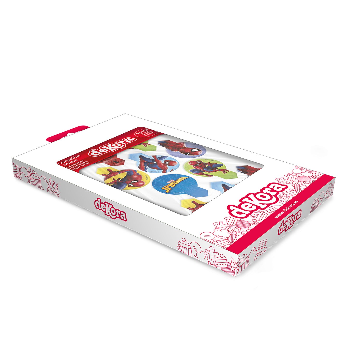 DEKORAPIN OBLEA SPIDERMAN 6,5X4CM - 20 UDS