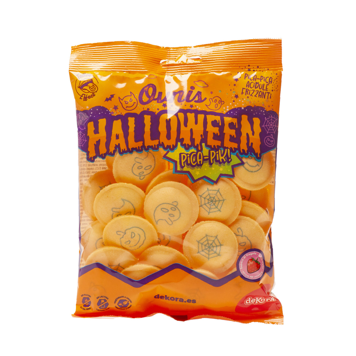 OVNIS DE OBLEA RELLENOS DE PICA PICA DE HALLOWEEN 39G