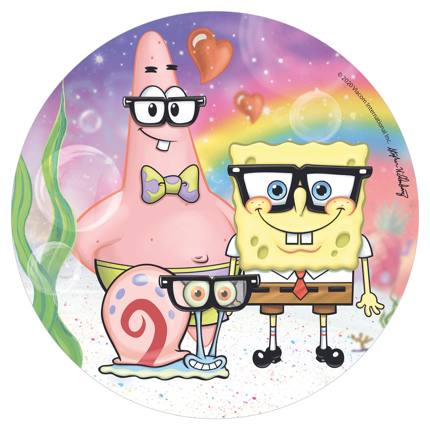 OBLEA PARA TARTAS DE BOB ESPONJA DE 20CM