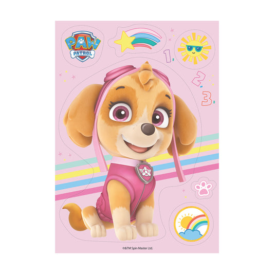 OBLEA PARA TARTAS DE SKYE PATRULLA CANINA RECORTABLE