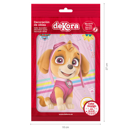 OBLEA PARA TARTAS DE SKYE PATRULLA CANINA RECORTABLE