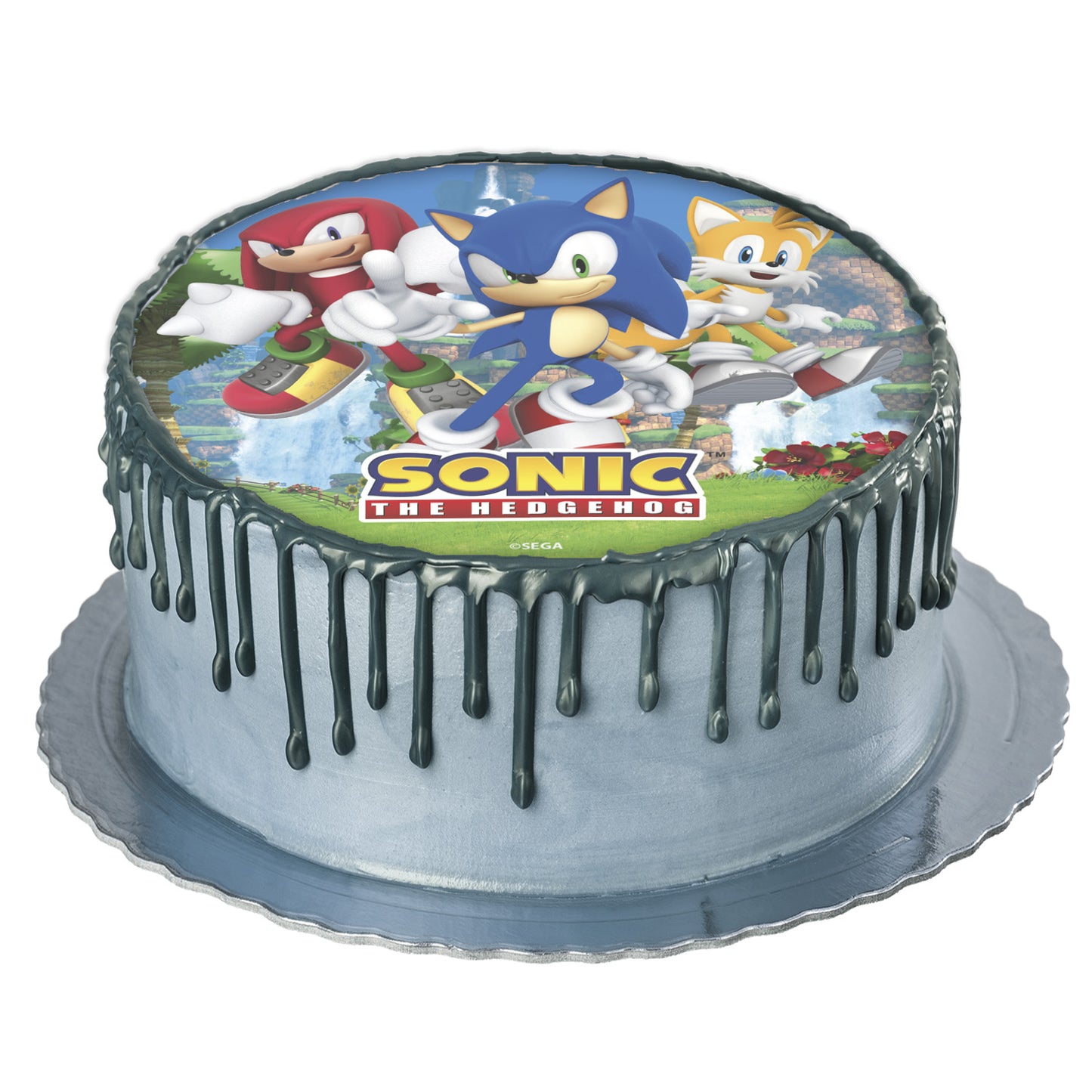 OBLEA PARA TARTAS DE SONIC REDONDA DE 20 CM