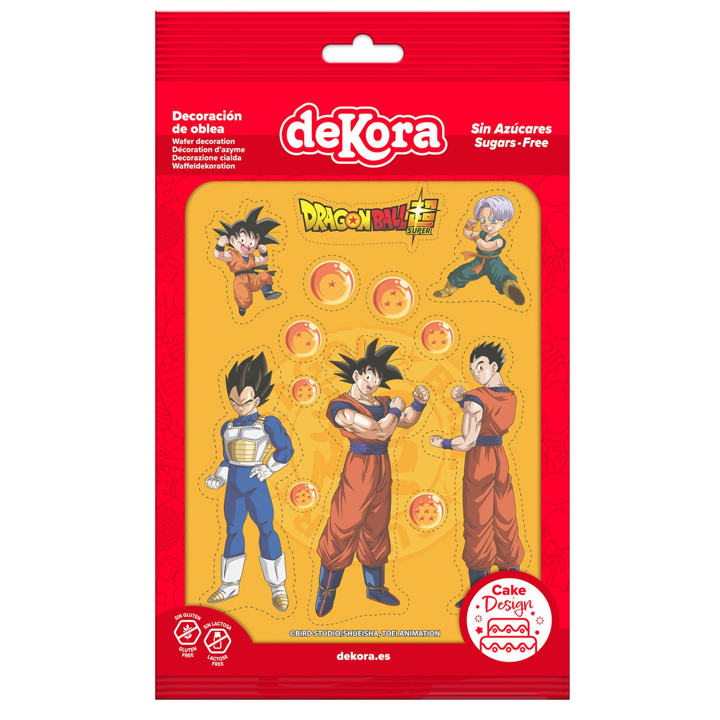 OBLEA PARA TARTAS DE DRAGON BALL RECORTABLE