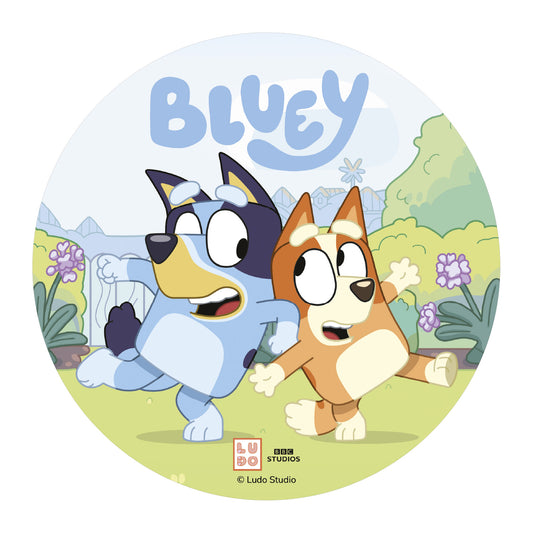 OBLEA PARA TARTAS DE BLUEY REDONDA DE 20CM