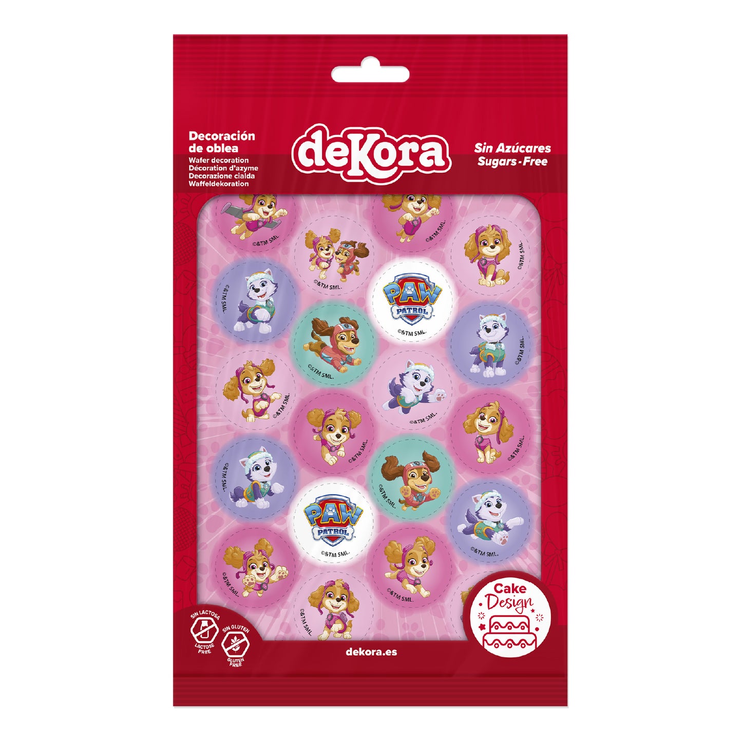 MINI DISCOS DE OBLEA DE SKYE & EVEREST REDONDOS DE 3,4CM