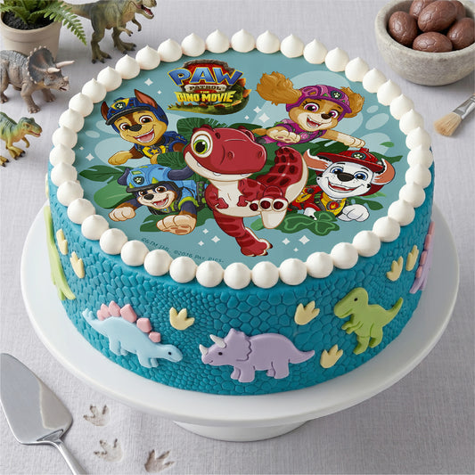 OBLEA PARA TARTAS DE PATRULLA CANINA REDONDA DE 20CM