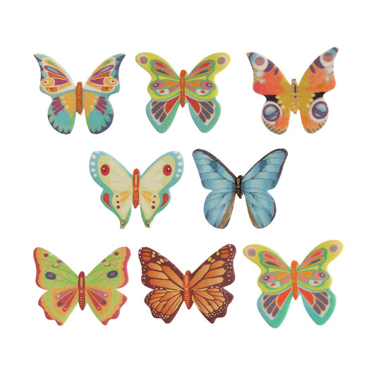 MARIPOSAS DE OBLEA COMESTIBLE 4,5 CM