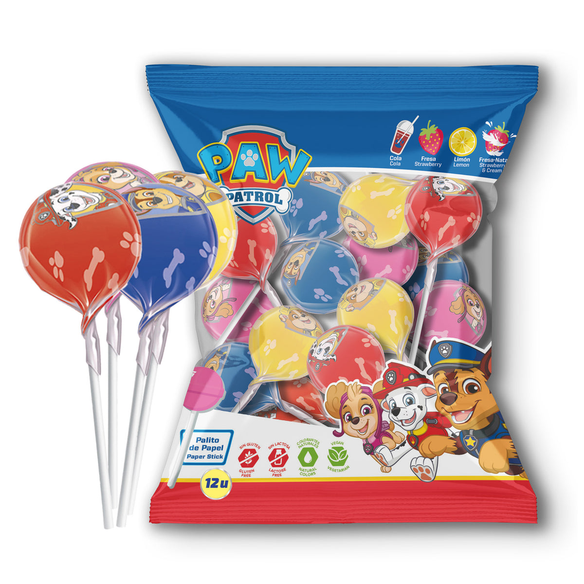 CARAMELO CON PALO DE PATRULLA CANINA 12 GR