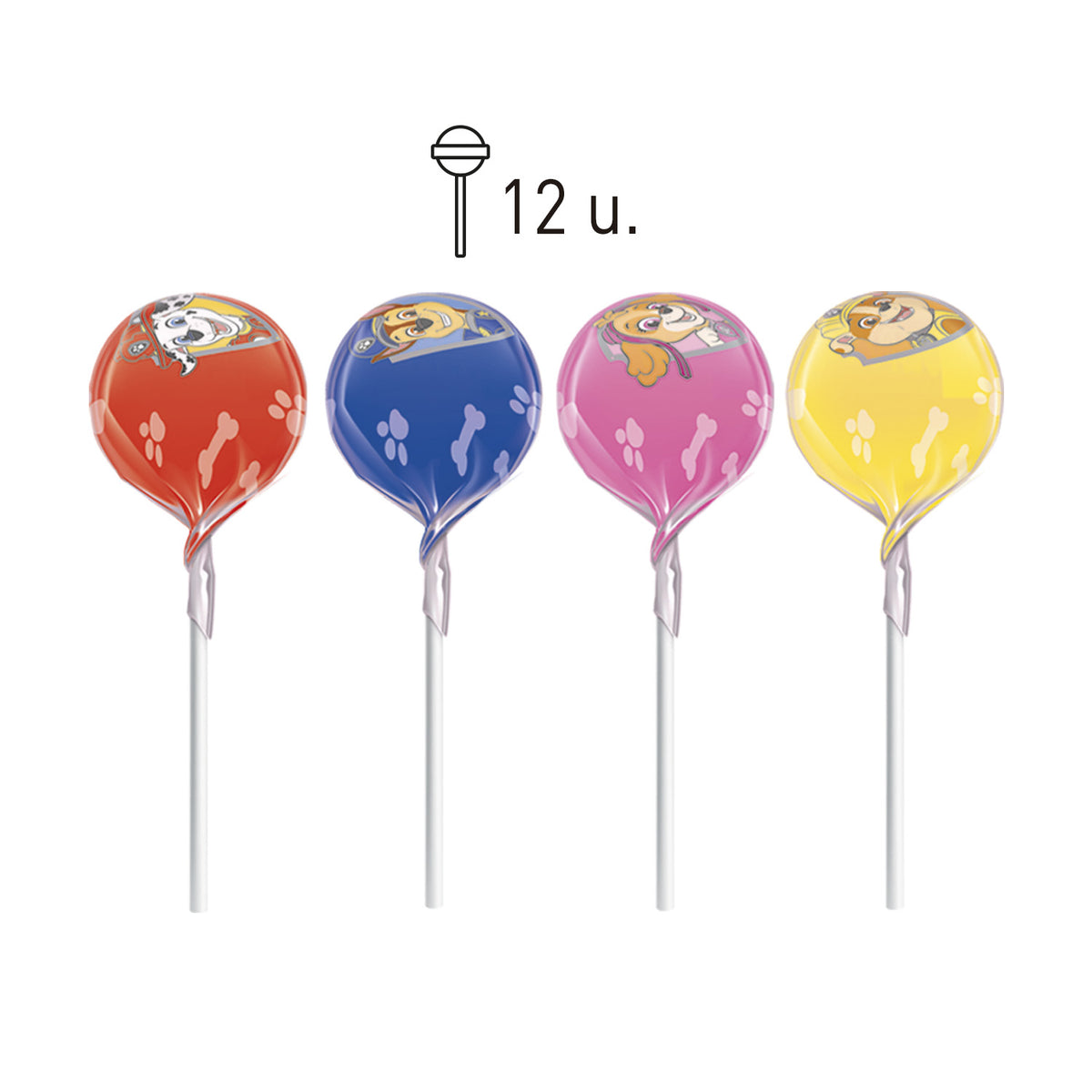 CARAMELO CON PALO DE PATRULLA CANINA 12 GR