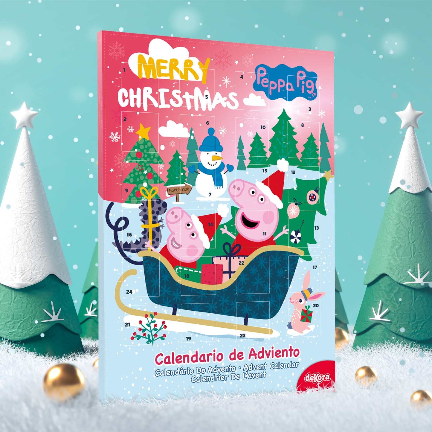 CALENDARIO ADVIENTO NAVIDAD PEPPA PIG | 24 Chocolates