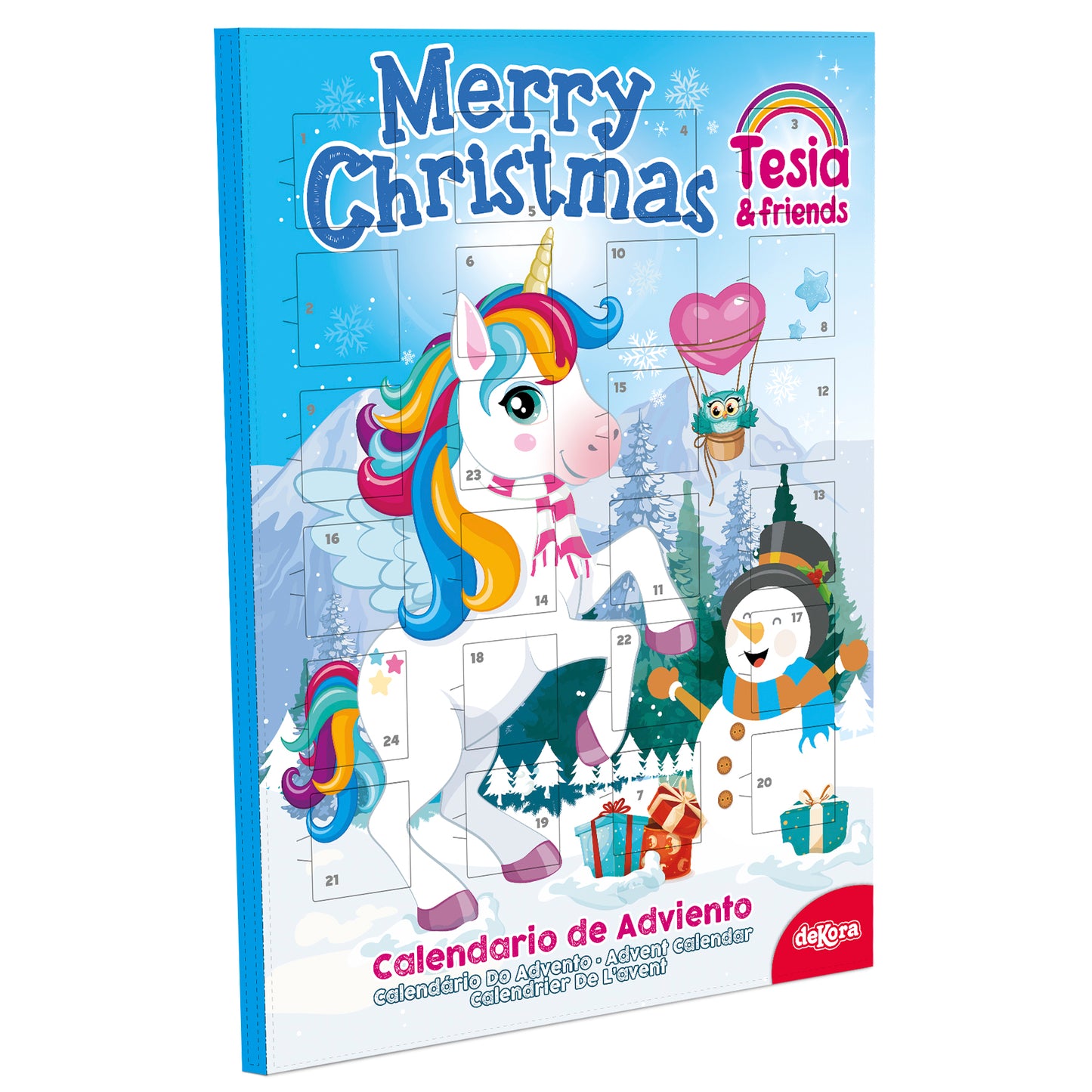 CALENDARIO ADVIENTO NAVIDAD UNICORNIO TESIA | 24 Chocolates