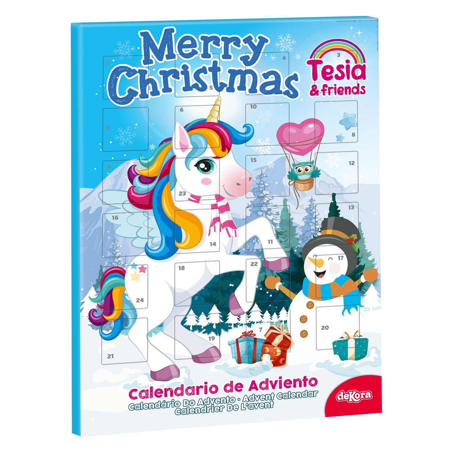 CALENDARIO ADVIENTO NAVIDAD UNICORNIO TESIA | 24 Chocolates