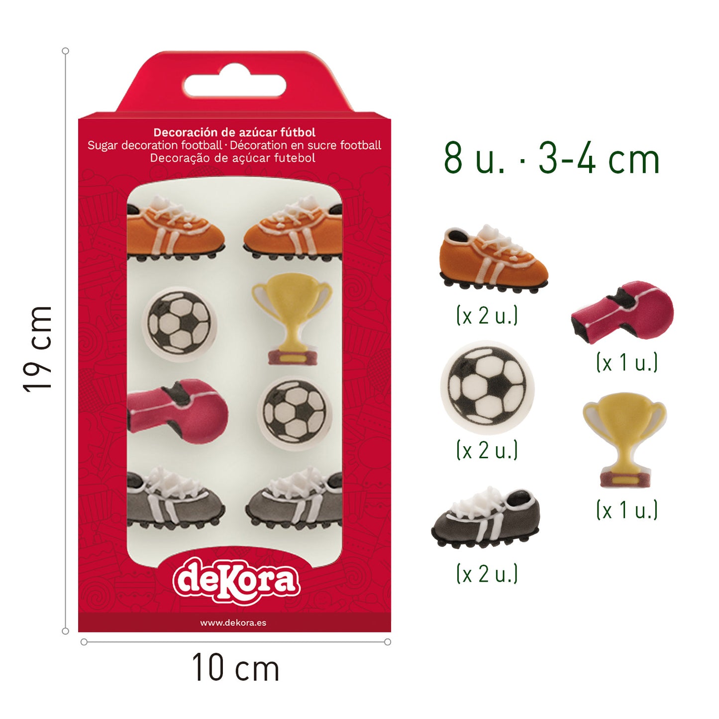 DECORACIONES COMESTIBLES FÚTBOL