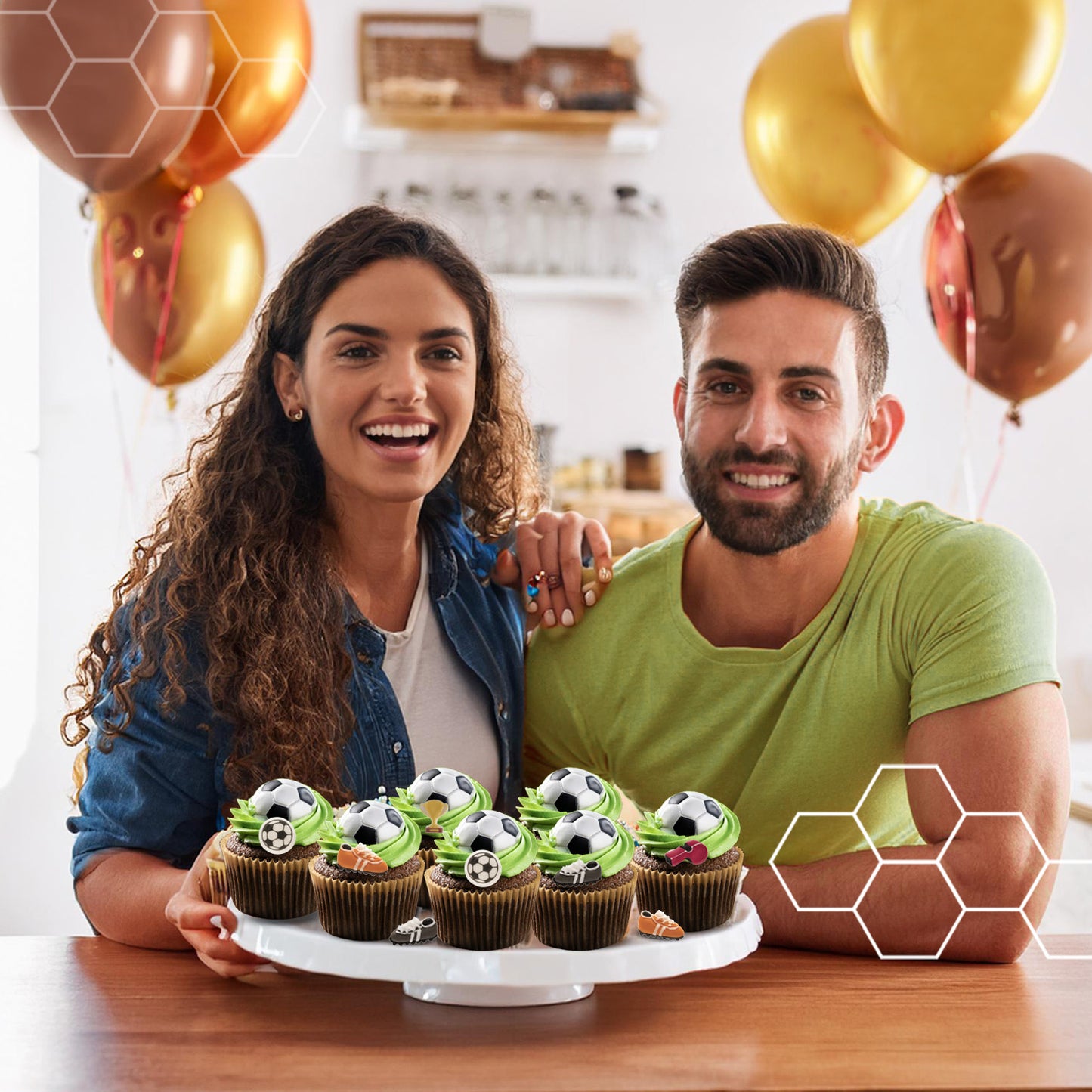 DECORACIONES COMESTIBLES FÚTBOL