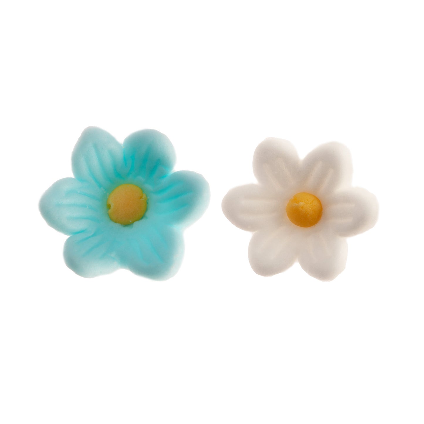 FLORES DE OBLEA COMESTIBLE MARGARITAS 7 BLANCAS + 7 AZULES