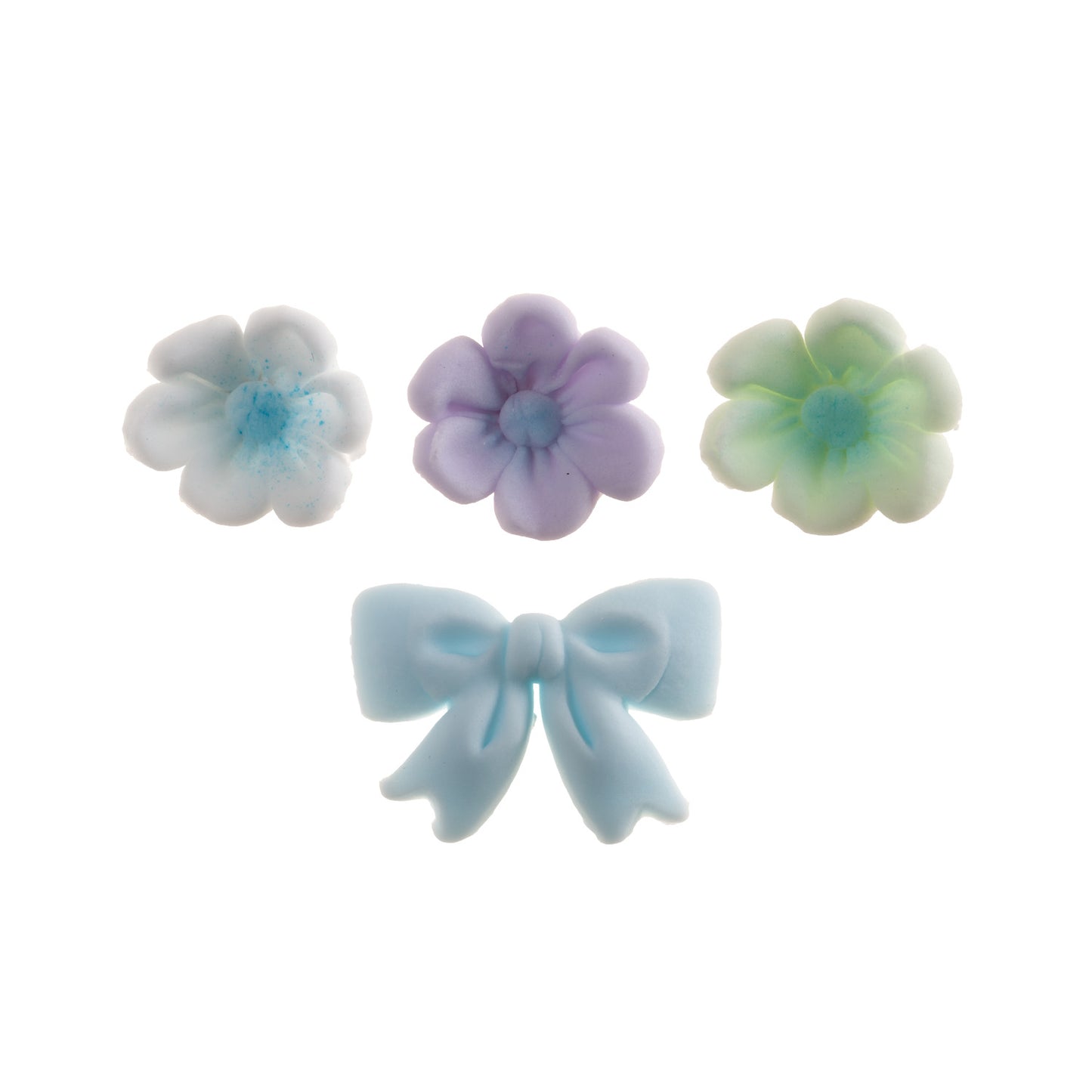 LAZO AZUL CON FLORES COMESTIBLES