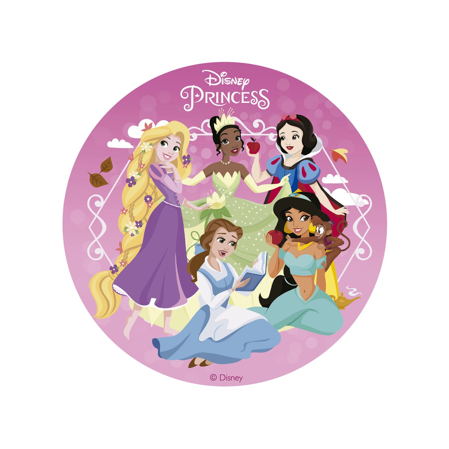 DISCO PARA TARTAS DE PRINCESAS DE 16CM