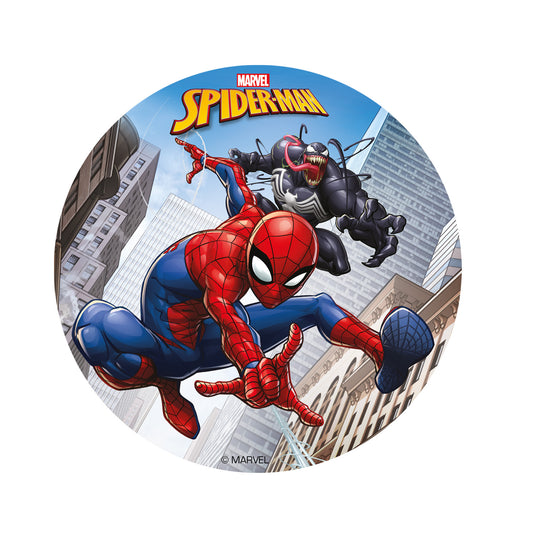 DISCO PARA TARTAS DE SPPIDERMAN DE 16CM