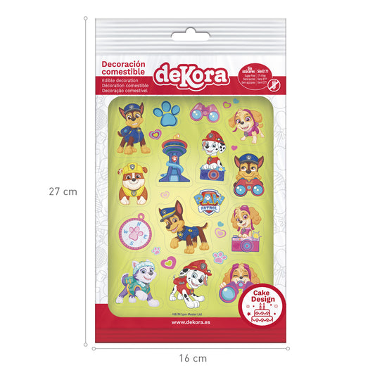 OBLEA PARA TARTAS DE PATRULLA CANINA RECORTABLE