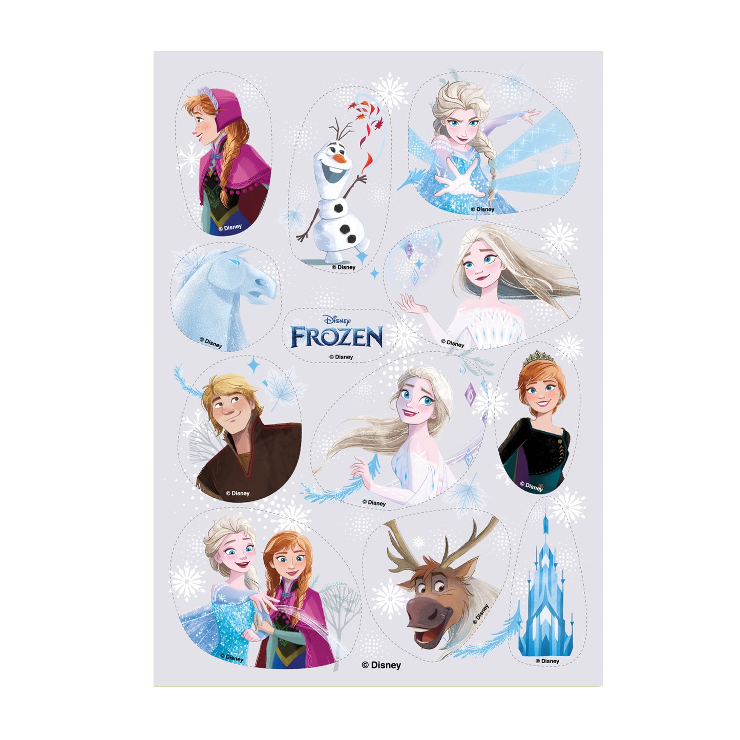 OBLEA PARA TARTAS DE FROZEN RECORTABLE