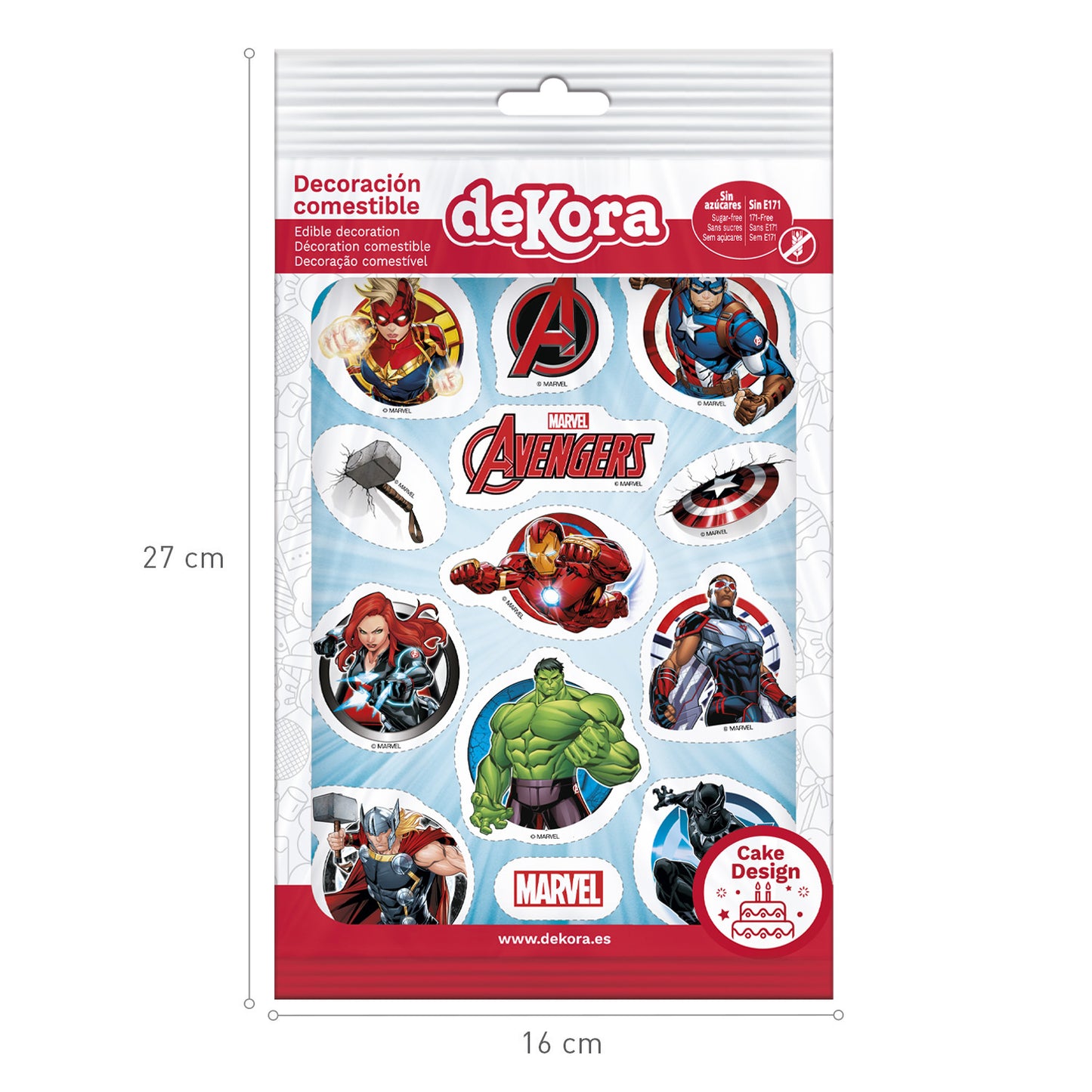 OBLEA PARA TARTAS DE LOS VENGADORES RECORTABLE