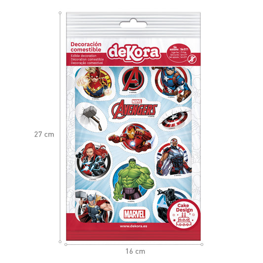 OBLEA PARA TARTAS DE LOS VENGADORES RECORTABLE