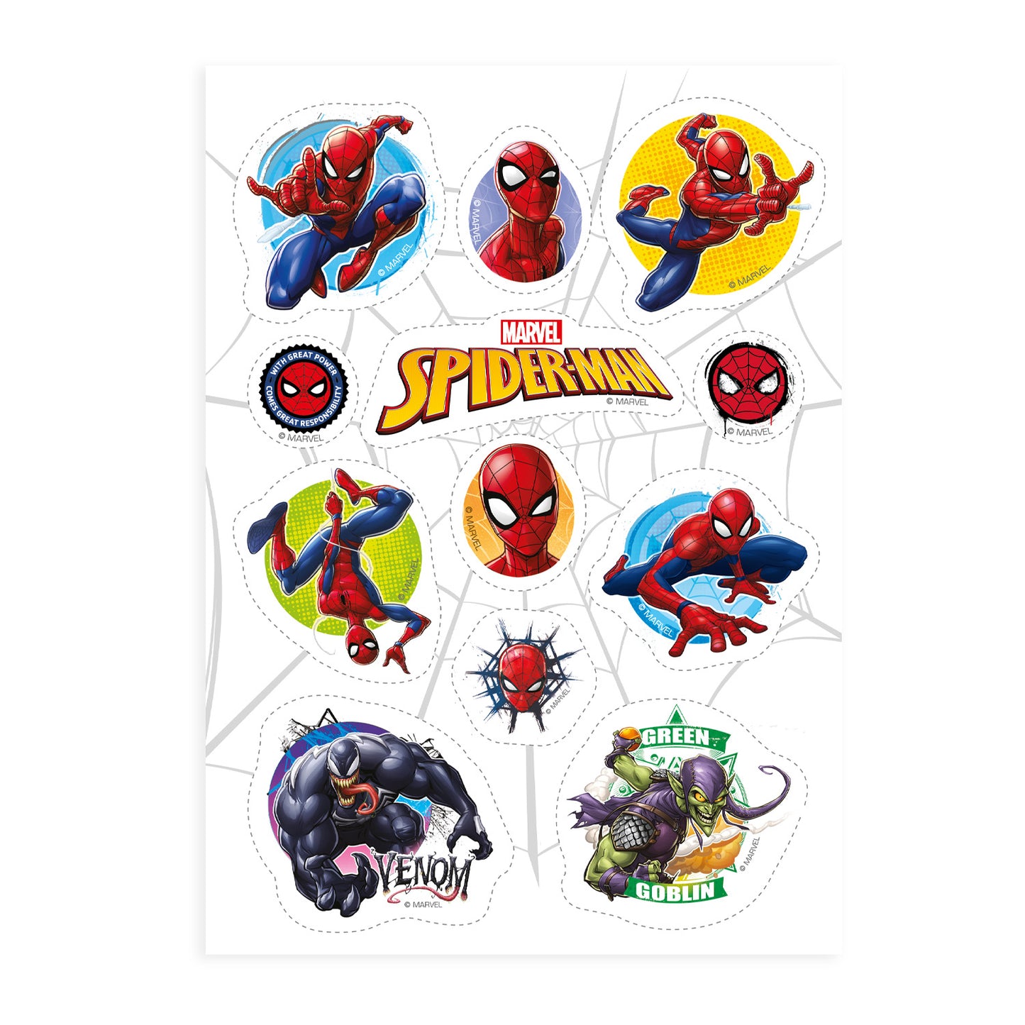 OBLEA PARA TARTAS DE SPIDERMAN RECORTABLE